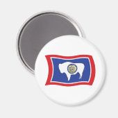 Wyoming Vlagmagneet Magneet (Voorkant / Achterkant)