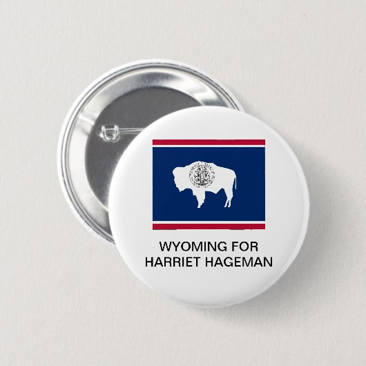 WYOMING VOOR HARRIET HAGEMAN BUTTON (Voorkant /achterkant)