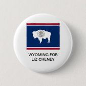 WYOMING VOOR LIZ CHENEY BUTTON (Voorkant)