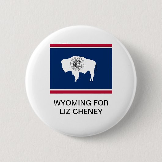 WYOMING VOOR LIZ CHENEY BUTTON (Voorkant)