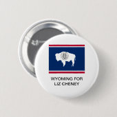 WYOMING VOOR LIZ CHENEY BUTTON (Voorkant /achterkant)