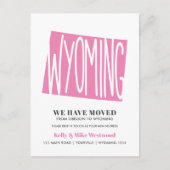 Wyoming We hebben New address New Home Briefkaart  (Voorkant)