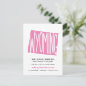 Wyoming We hebben New address New Home Briefkaart  (Staand voorkant)