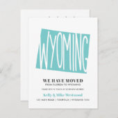 Wyoming We hebben New address New Home Briefkaart (Voorkant / Achterkant)