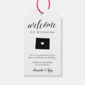 Wyoming Wedding Welcome Favor Cadeaulabel (Voorkant)