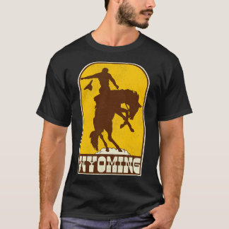 Wyoming  Western Cowboy Rodeo Travel Souven T-shirt