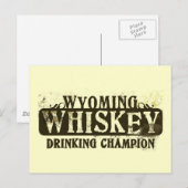 Wyoming Whiskey Drink Champion Briefkaart (Voorkant / Achterkant)