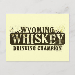 Wyoming Whiskey Drink Champion Briefkaart