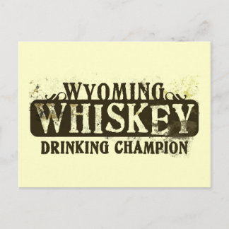 Wyoming Whiskey Drink Champion Briefkaart
