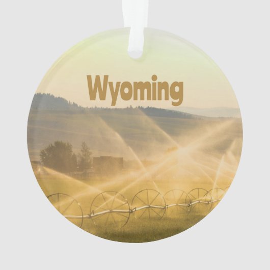 Wyoming Wild West Boerderij Land Ranch Ornament (achterkant)