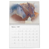 Wyoming wilde paarden kalender (Feb 2027)