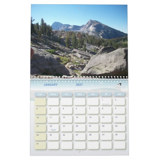 Wyoming Wind Rivers Mountain Rang Kalender (Jan 2027)