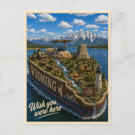 Wyoming | Wish You Were Here | State Serie Briefkaart