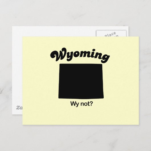 Wyoming - Wy Not Briefkaart (Voorkant / Achterkant)