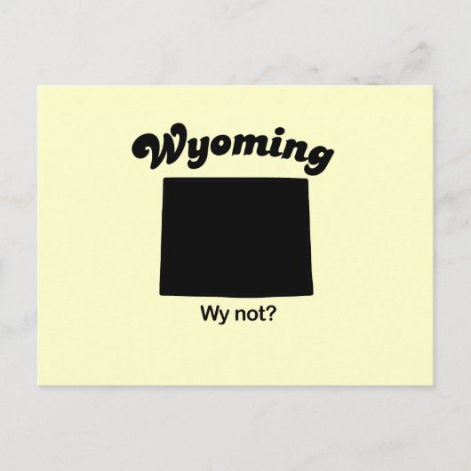 Wyoming - Wy Not Briefkaart (Voorkant)