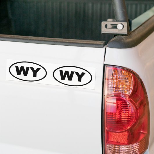 Wyoming WY oval Bumpersticker (Op Truck)