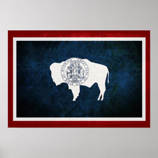 Wyomingite Flag Poster (Voorkant)