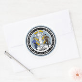 Wyomingite Seal, Zegel van Wyoming Sticker (Envelop)