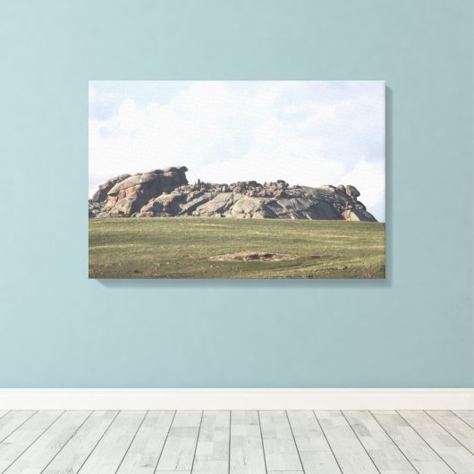 Wyoming's Vedauwoo Canvas (Insitu (Houten vloer))