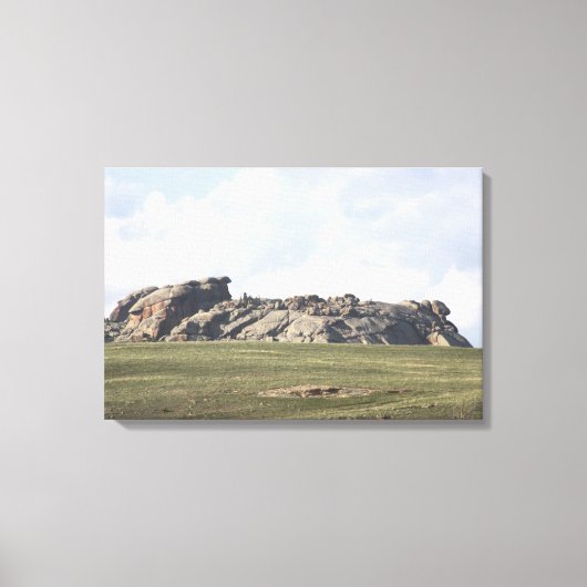 Wyoming's Vedauwoo Canvas Afdruk (Voorkant)