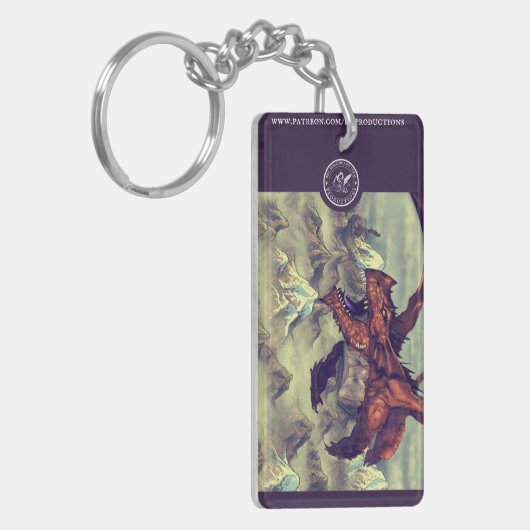 Wyrm en Wold art AcrylSleutelhanger Sleutelhanger (Voorkant Links)