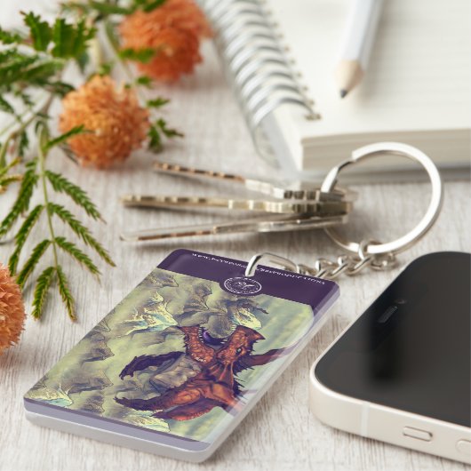 Wyrm en Wold art AcrylSleutelhanger Sleutelhanger (Voorkant Rechts)