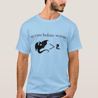 Wyrms Before Worms Mannen T-Shirt