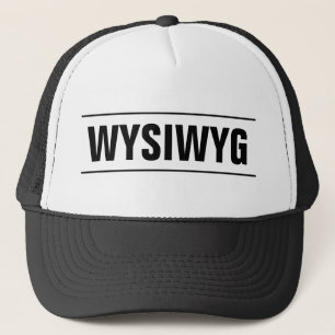 WYSIWYG-vrachtwagenhoed   Wat je ziet is wat je kr Trucker Pet