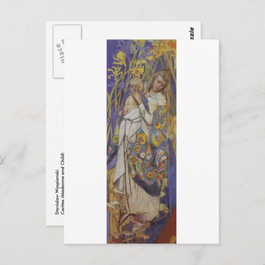 Wyspianski, Caritas (Madonna en Child), 1904 (1) Briefkaart (Voorkant / Achterkant)