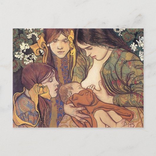 Wyspianski, Moederschap, 1905 Briefkaart (Voorkant)