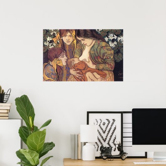 Wyspianski, Moederschap, 1905 Poster (Thuiskantoor)