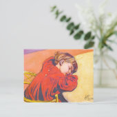 Wyspianski, Slapende Stas, 1904 Briefkaart (Staand voorkant)