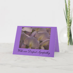 Wysteria Sympathy Card Kaart