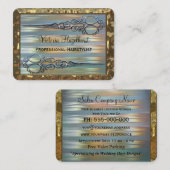 Wythcoiffer Double Scissors Professional Visitekaartje (Voorkant / Achterkant)