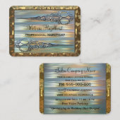 Wythcoiffer Double Scissors Professional Visitekaartje (Voorkant / Achterkant)