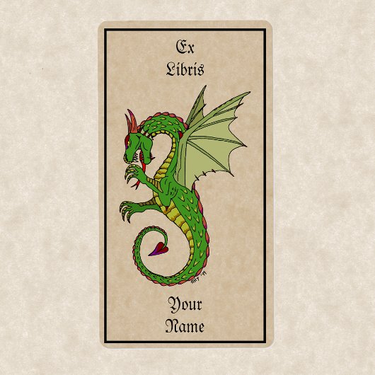 Wyvern Bookplate Etiket