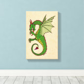 Wyvern Canvas Afdruk (Insitu (Houten vloer))