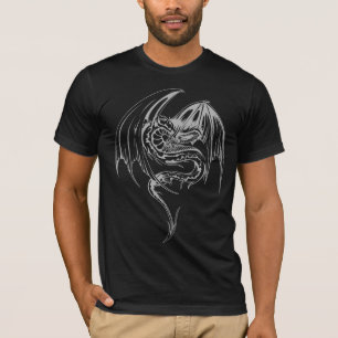 Wyvern Draak Zijn Fantasie Mythische Wezens T-Shir T-shirt