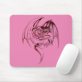 Wyvern Dragon zijn fantasy Mythical Createmuis Muismat (Met muis)