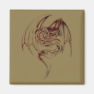 Wyvern Dragon zijn fantasy Mythical Creaters Magneet