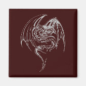 Wyvern Dragon zijn fantasy Mythical Creaters Magneet (Voorkant)