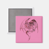 Wyvern Dragon zijn fantasy Mythical Creaters Magneet (Voorkant / Achterkant)