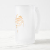 Wyvern Dragon zijn fantasy Mythical Creaters Matglas Bierpul (Voorkant rechts)