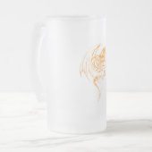 Wyvern Dragon zijn fantasy Mythical Creaters Matglas Bierpul (Voorkant links)