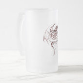 Wyvern Dragon zijn fantasy Mythical Creaters Matglas Bierpul (Voorkant links)