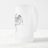 Wyvern Dragon zijn fantasy Mythical Creaters Matglas Bierpul (Voorkant rechts)