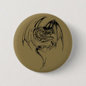 Wyvern Dragon zijn fantasy Mythical Creaters Ronde Button 5,7 Cm (Voorkant)