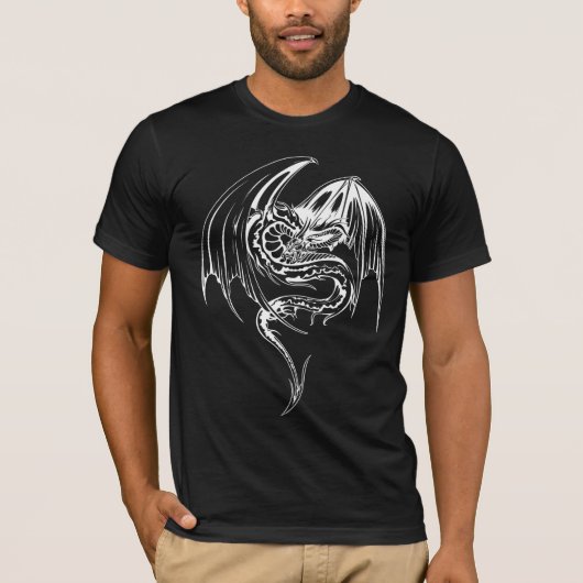 Wyvern Dragon zijn fantasy Mythical Creaters T-shirt (Voorkant)