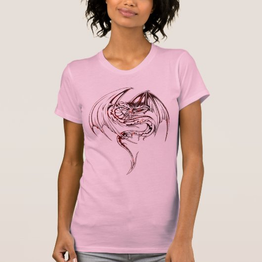 Wyvern Dragon zijn fantasy Mythical Creaters T-shirt (Voorkant)