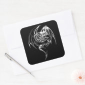 Wyvern Dragon zijn fantasy Mythical Creaters Vierkante Sticker (Envelop)